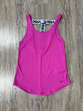 Nike Women’s Hot Pink Racerback Tank with Branded Strap